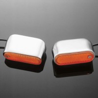 Highway Hawk H68-608 Blinkry Oval na řídítka 25mm chrom